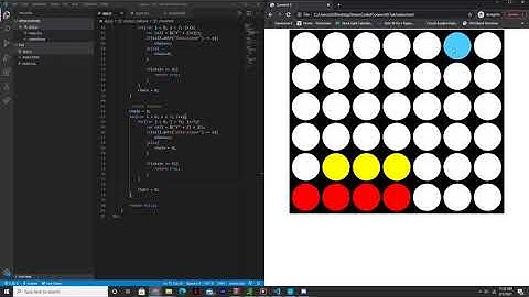 Creating Connect 4 in HTML, CSS, and JavaScript: Part 3 (Setting Win Conditions)