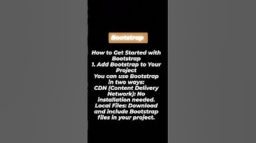 "Getting Started with Bootstrap: Easy Ways to Add Bootstrap to Your Project!"