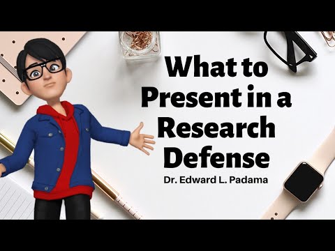 how to present in research defense