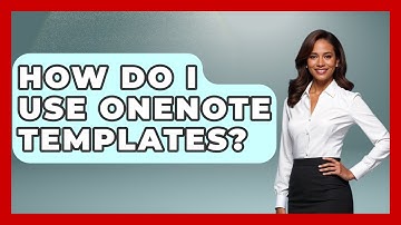 How Do I Use OneNote Templates? - The Time Management Pro