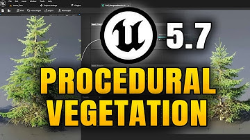 Unreal Engine 5.7 NEW Procedural Vegetation Editor