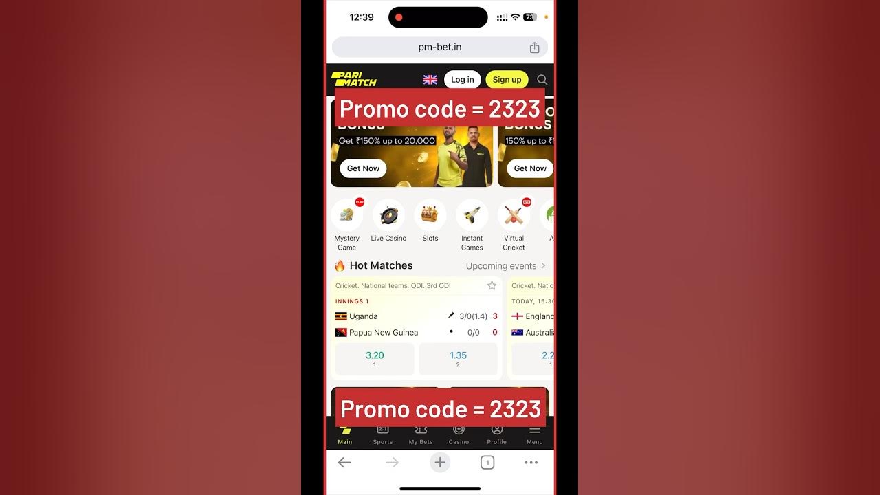 Parimatch promo code || parimatch bet promo code || parimatch casino ...