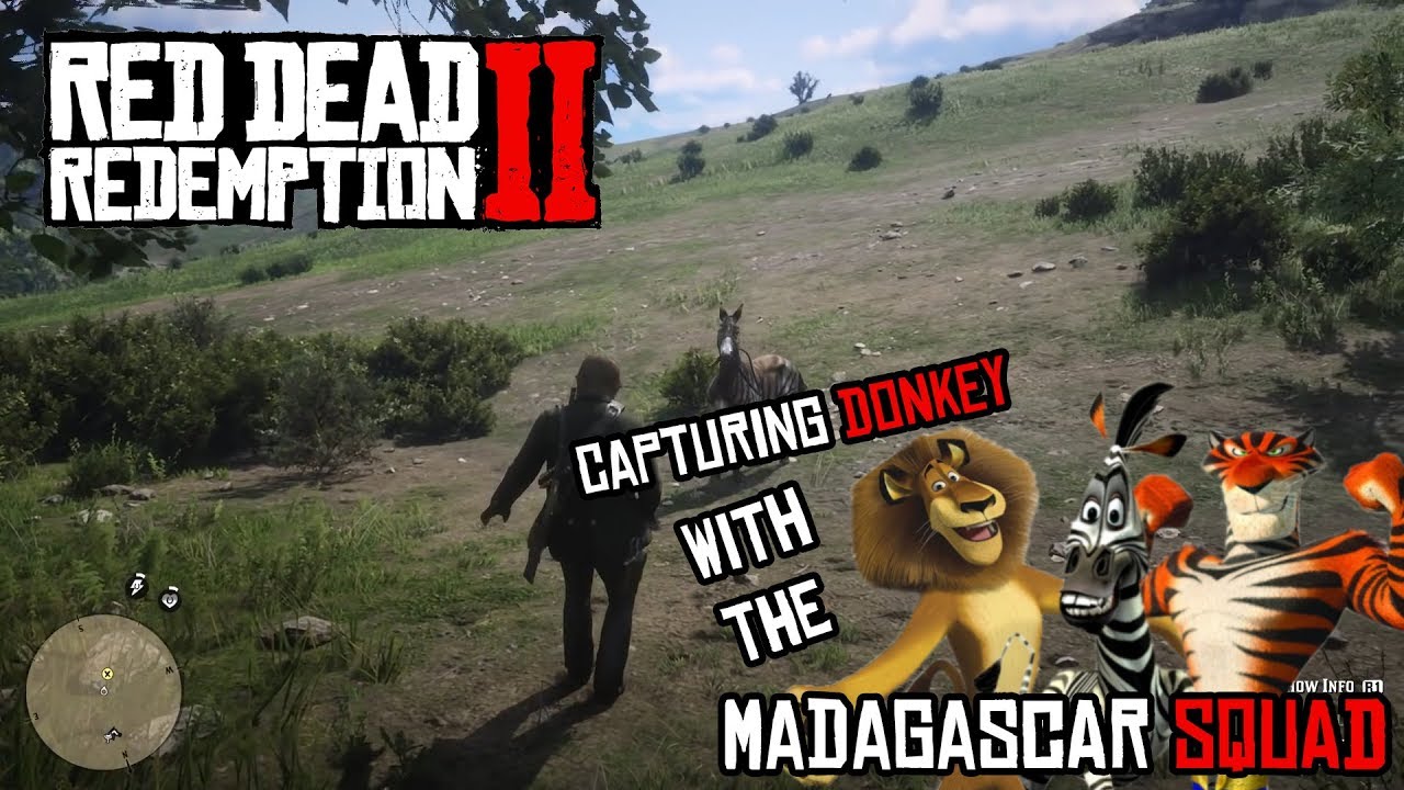 Red Dead Redemption 2 - Capturing a Zebra with the MADAGASCAR Squad ...