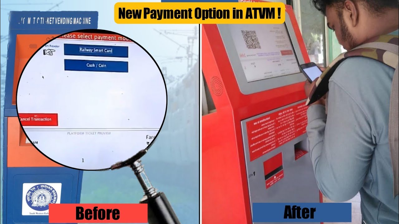 New Payment Option in #ATVM #indianrailways  | #sdms_iocl