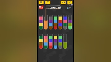 #new Water Color Sort Puzzle level 285 #WaterColorSortPuzzle #game #games