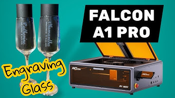 Engraving glass on the Creality Falcon A1 Pro laser  using your Rotary Pro: A step by step tutorial