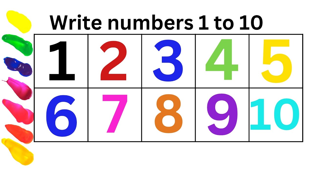1 10 NUMBER WRITING PRACTICE for toddlers KinderBees 100ksubscribers 1 10 NUMBER WRITING PRACTICE for toddlers KinderBees 100ksubscribers