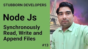 File System Module fs in Node.js | Node.js Core Modules | Read and Write File Synchronously Using fs