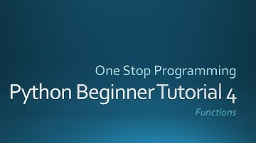 Python Beginner Tutorial 4 (For Absolute Beginners)