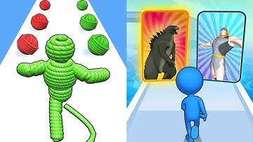 Rope Man Run VS Monster Draft MAX LEVELS UNLOCKED Gameplay Android,ios