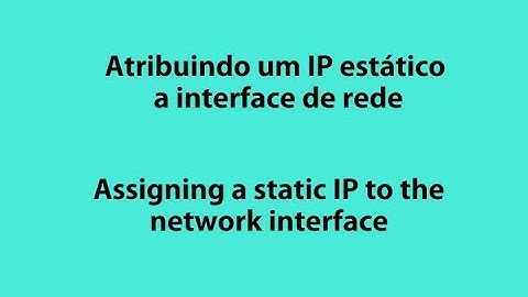 Linux (Debian Stretch) Network Interface / Interface de Rede