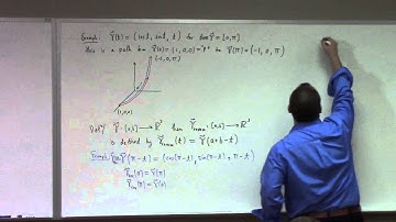 Multivariate Calculus: Lecture 43: paths, curves, reparametrization, arclength