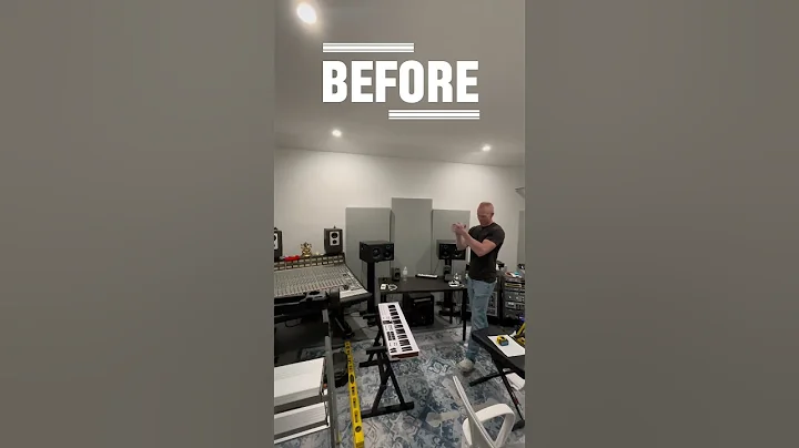 Recording Studio Re-Install Before & After Clap Test With 10 of our 4” Custom Bass Traps!