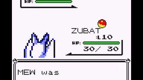 Mew Myth 001 (using pokemon yellow)