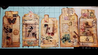 Let's make vintage book page & vellum tags!!
