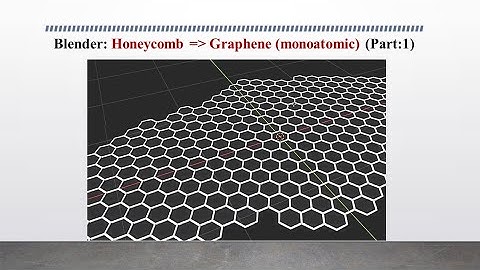 Blender: Honeycomb 2 Graphene(Part 1); honeycomb structure #geometrynodes #blender #blender3d