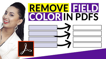 Remove Fill Color From Text Field in PDF Using Adobe Acrobat Pro DC 🔵➥⚪