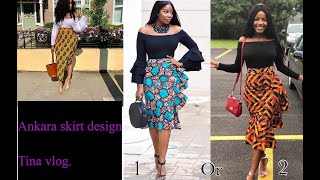 Beautiful Ankara Skirt design #african print