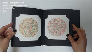 Ishihara Color Blindness Test Book 38 Plates Japan Printed 2022