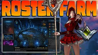 MASSIVE ROSTER XP FARM! Get Big Stat Increases Easily! | Lost Ark!