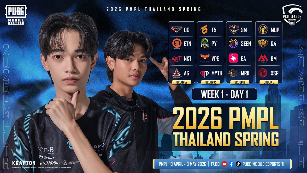 2026 PMPL Thailand Spring รอบลีก สัปดาห์ที่ 1 วันที่ 1