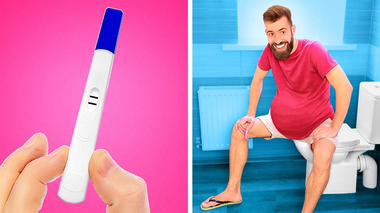 My husband is pregnant! Funny Moments with MEN