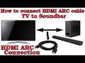 Hindi || How to connect Your Soundbar or music system With a HDMI ARC cable