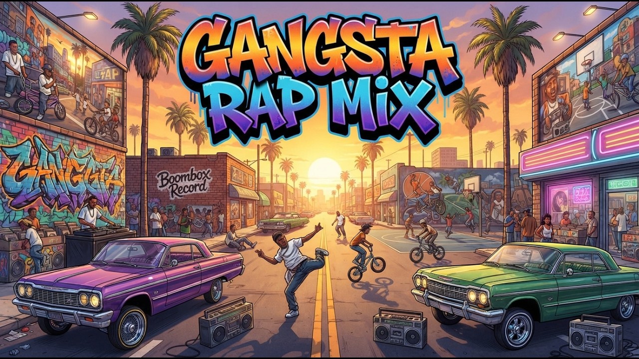 Gangsta Rap Mix 🔥 2Pac, Dr Dre, Snoop Dogg, Eazy E Cover Style