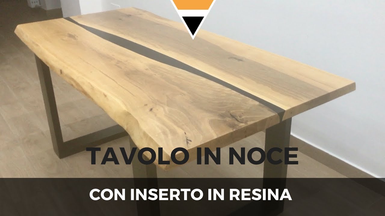 Tavolo In Noce E Resina Con Gambe In Acciaio 2 Di 2 Fai Da Te