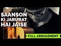 Saanson ki jarurat hai jaise on guitar  aashiqui instrumental cover by kapil  kumar sanu songs