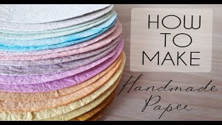 DIY: how to create handmade recycled paper, Veraviglie