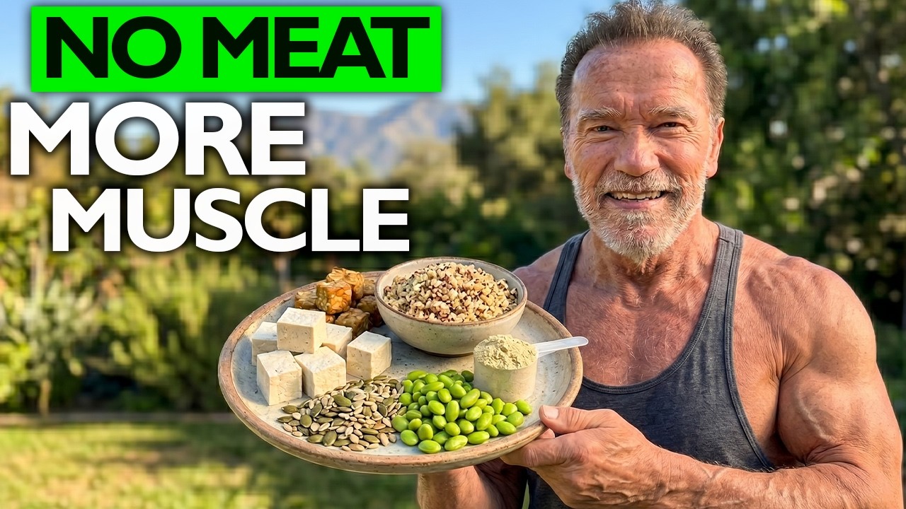 Vegan Arnold Schwarzenegger (78) Is STILL Strong 🔥 I Eat ALMOST NO MEAT Now — TOP 5 Plant Foods ...