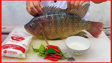 Cá rô phi đốt ngon nhất thế giới. Cách đốt cá rô phi 2kg // Sơn Hào