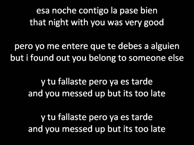 Daddy Yankee - Lo Que Paso Paso (What Happened, Happened) ENGLISH AND  SPANISH lyrics/letra - YouTube