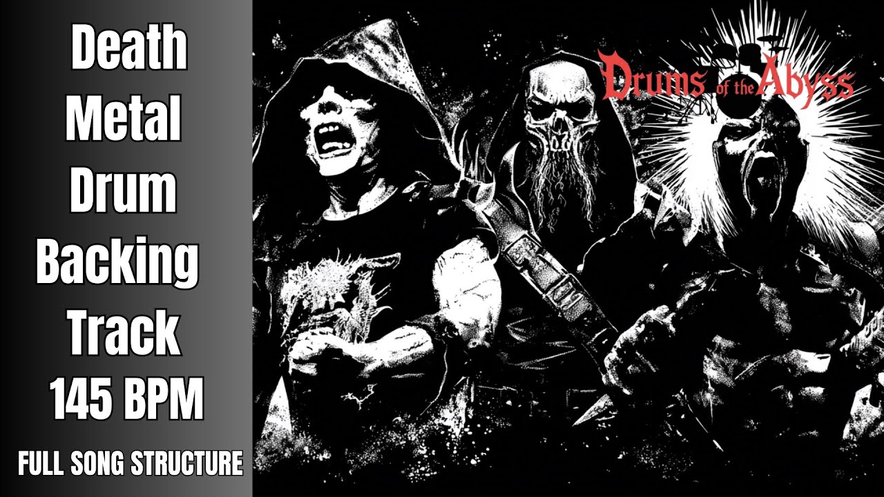 145 BPM Death Metal Drum Track – Heavy Mid-Tempo Power