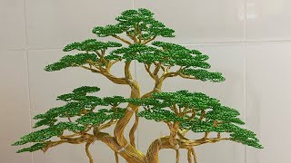 Làm cây bonsai dây nhôm 02