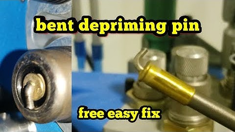 how to fix a broken depriming pin | lee reloading sizing die