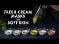 6 Fresh Cream Masks For Glowing, Brighter, Dewy, Nourished, Shining Skin in Winters. Spa at Home