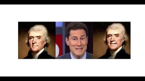 Thomas Jefferson animated using AI GAN (generative adversarial networks)