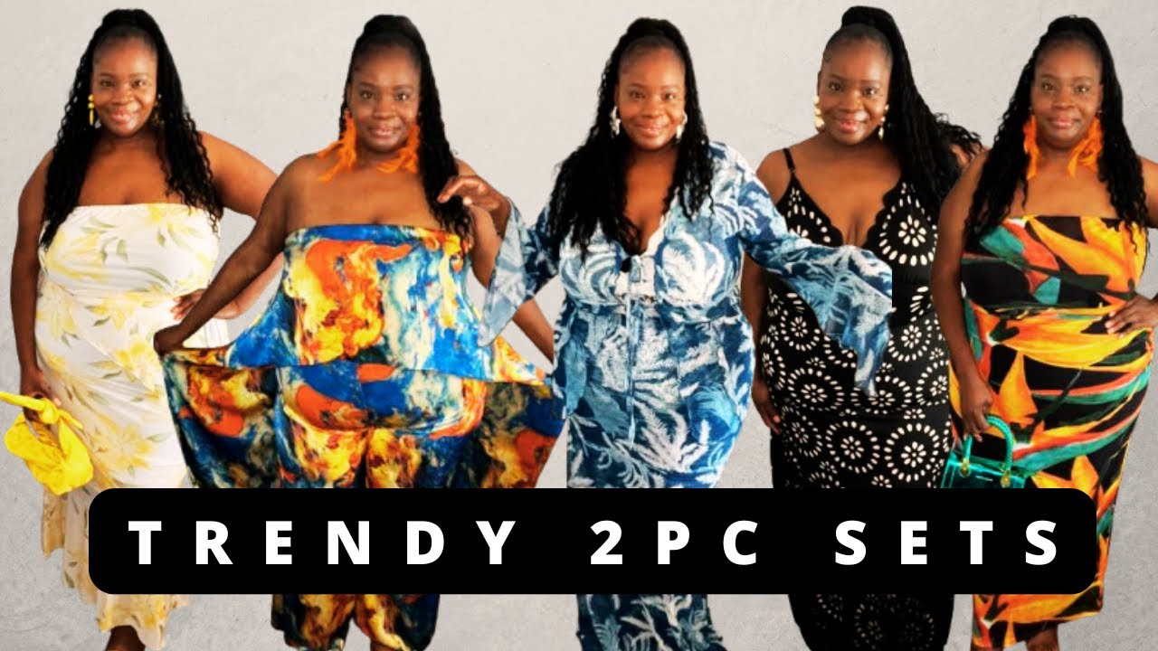 plus size 2 piece maxi dress Two Piece Plus Size Dresses