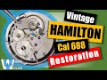 Grease Pits and Debris | Restoring a Vintage Swiss Watch Movement from 1962 | Hamilton Sea Rover II