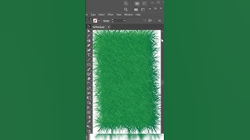 Realistic grass in Adobe illustrator #adobeillustrator #shortsfeed #shorts