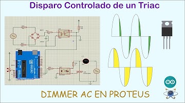 Disparo controlado de Triac con Arduino|| Dimmer AC con Arduino || Simulación proteus