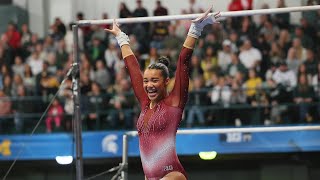 Mya Hooten Wins 2024 Uneven Bars Big Ten Title