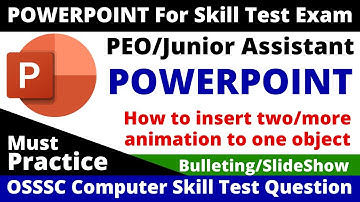Computer Skill Test for PEO Exam 2023 Odisha || Osssc computer skill test practical exam