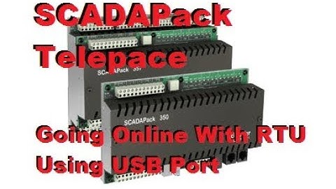 SCADAPack Telepace - Going Online With RTU Using USB Port