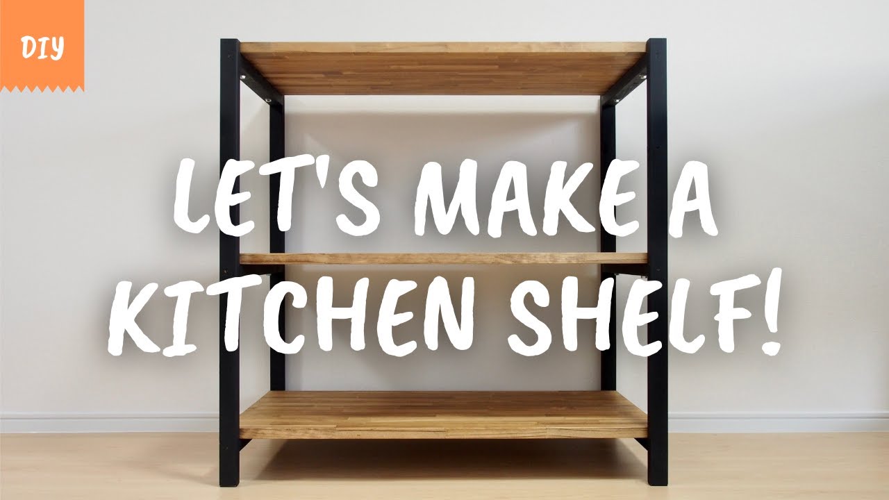 DIY アイアン風キッチンラック・棚の作り方 (How to make a Kitchen shelf)