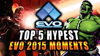 EVOLUTION 2015 - TOP 5 HYPE MOMENTS (Fighting Game World Championship)