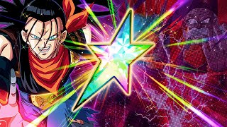 DOMINANT EZA POWER! 100% RAINBOW STAR EZA SUPER ANDROID 17! (DBZ: Dokkan Battle)