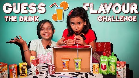 Guess the Drink flavour Challenge